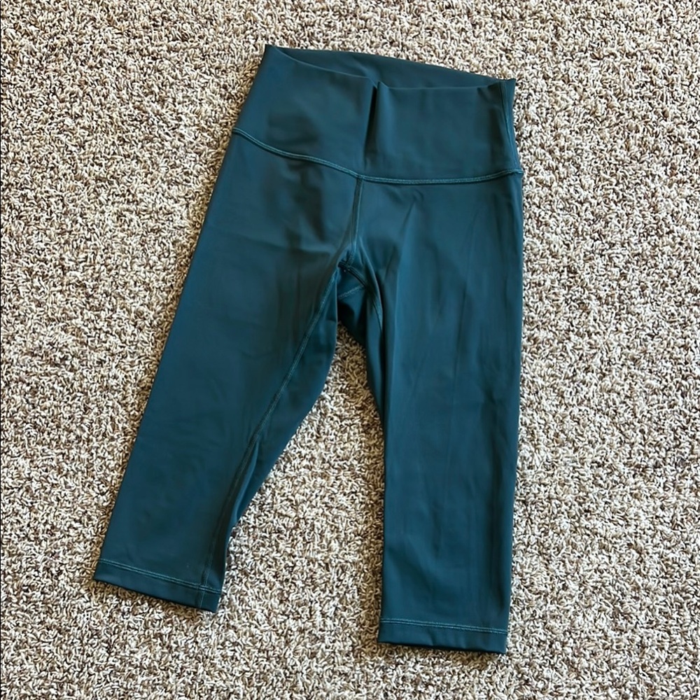 Lululemon Athletica Green Leggings High Waist Athletic Bottoms